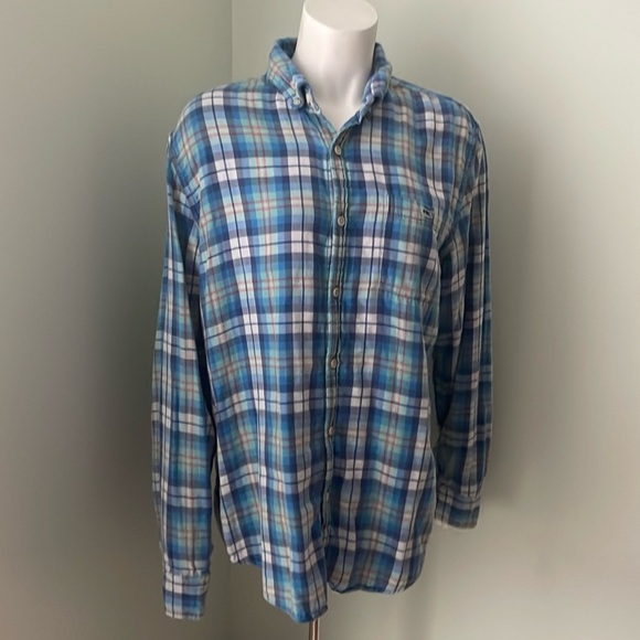 Vineyard Vines plaid long sleeve slim fit Tucker button down shirt large - Picture 1 of 6
